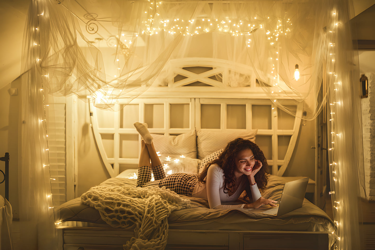 SUDDUS Indoor String Lights with Remote, Plug-in Warm White Fairy Lights with Timer & 8 Modes, Dimmable Waterproof Twinkle Lights for Bedroom, Tree, Patio, Garden, Party