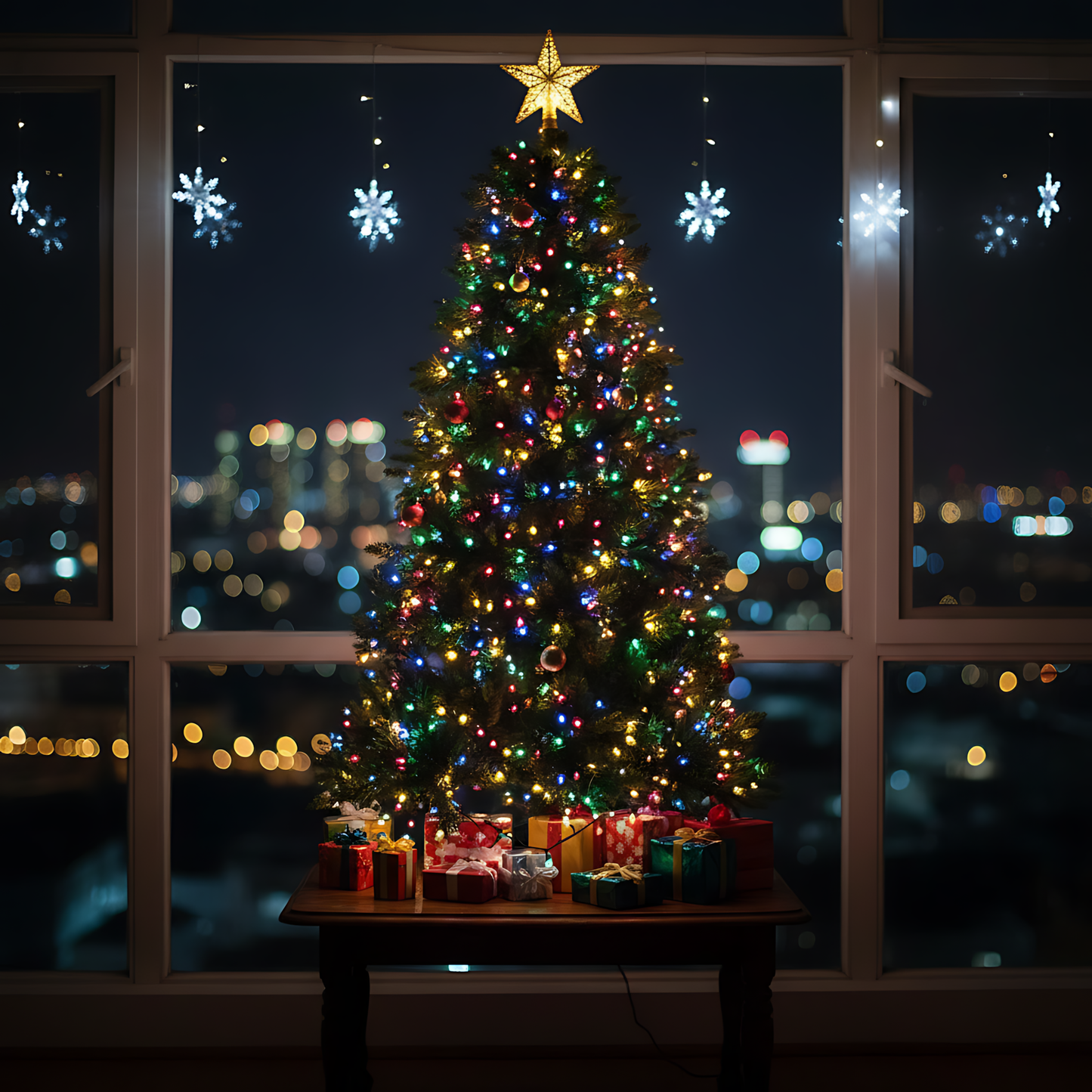 SUDDUS Multicolor Christmas Tree Lights – Plug-In LED String Lights with Remote & Timer, Available in 100 LED — 500 LED for Indoor & Outdoor Décor