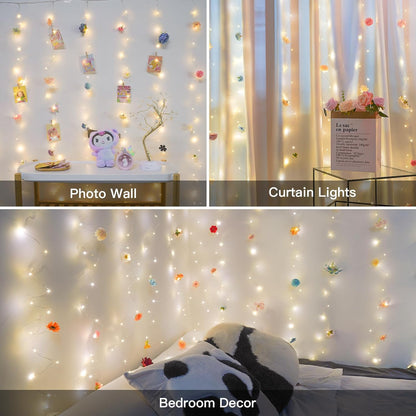 DIY Butterfly & Flower Curtain, Artificial Decorative Drapes for Living Room, Bedroom, Window Curtain with Floral Design