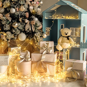 SUDDUS Indoor String Lights with Remote, Plug-in Warm White Fairy Lights with Timer & 8 Modes, Dimmable Waterproof Twinkle Lights for Bedroom, Tree, Patio, Garden, Party